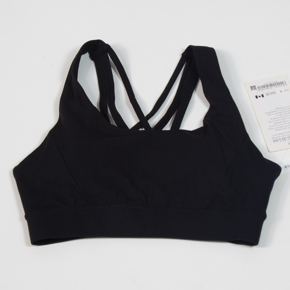 Women's Simple Nylon Sports Bra Beauty Back